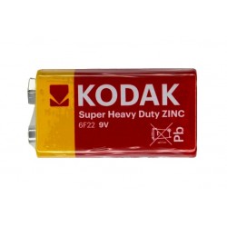 Батарейка крона, Kodak, 6F22, 9V, сольова